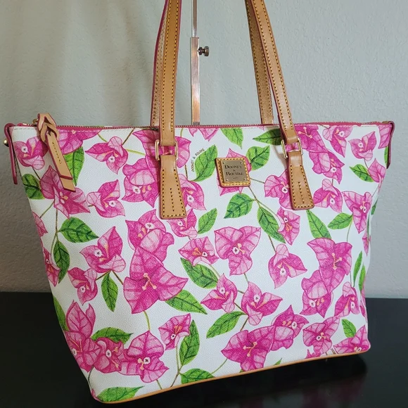 Dooney & Bourke Bougainvillea Zip Top Shopper Tote - Picture 3 of 16